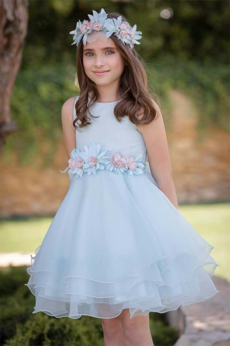 Abiti cerimonia bambina 3-16 anni Mstore016 - Vestiti eleganti comunione