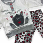 Pyjama chaud en coton pastel