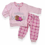 Pyjama chaud en coton pastel
