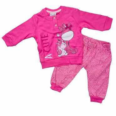 Pyjama chaud en coton pastel