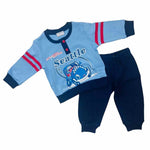 Pyjama chaud en coton pastel