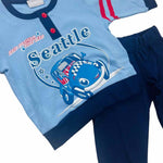Pyjama chaud en coton pastel