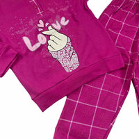 Pyjama chaud en coton pastel