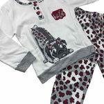 Pyjama chaud en coton pastel