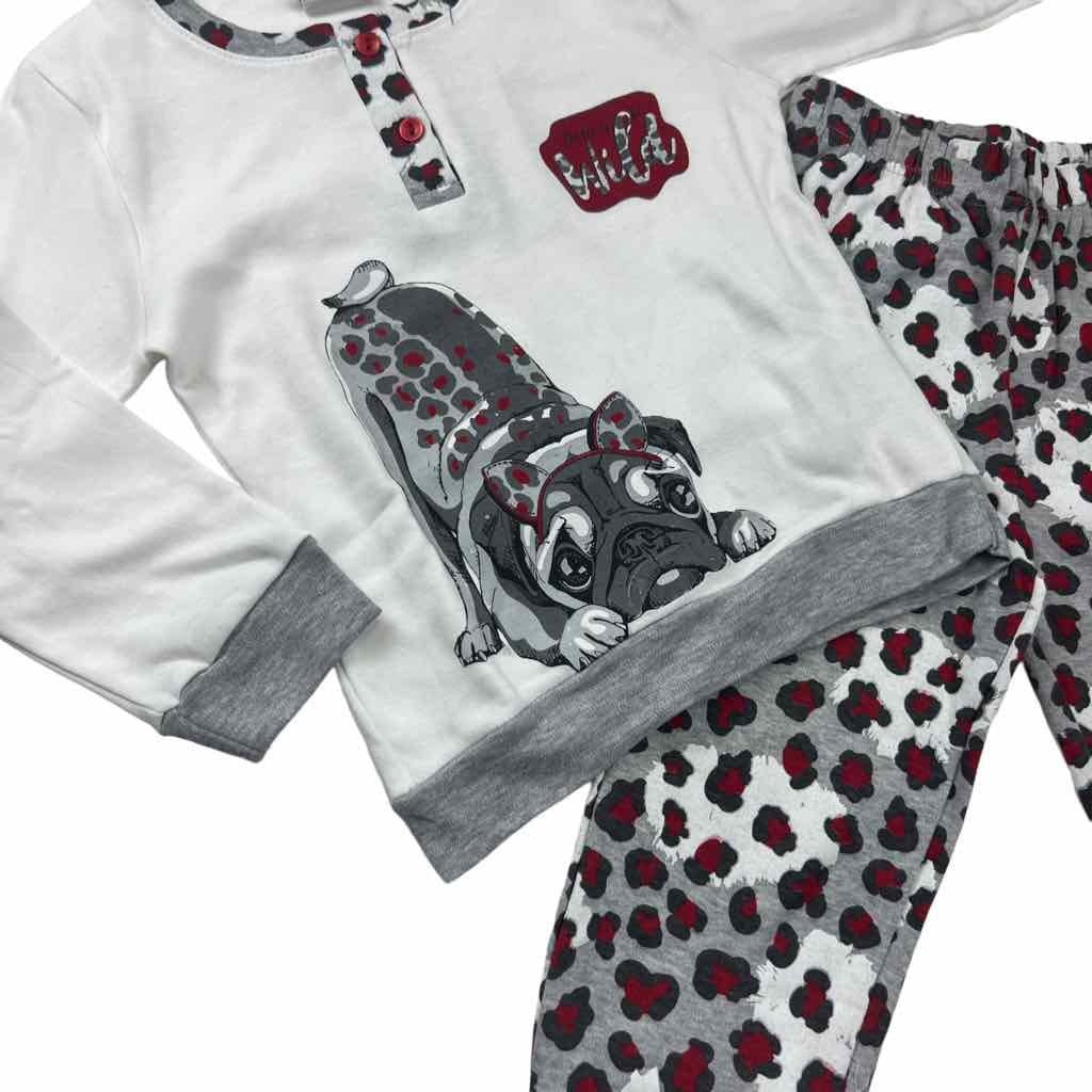 Pyjama chaud en coton pastel
