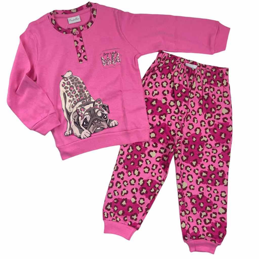 Pyjama chaud en coton pastel