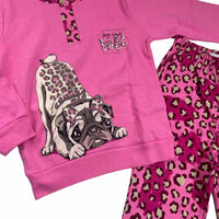 Pyjama chaud en coton pastel