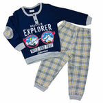 Pyjama chaud en coton pastel