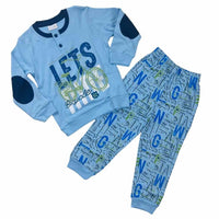 Pyjama chaud en coton pastel