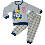 Pyjama chaud en coton pastel
