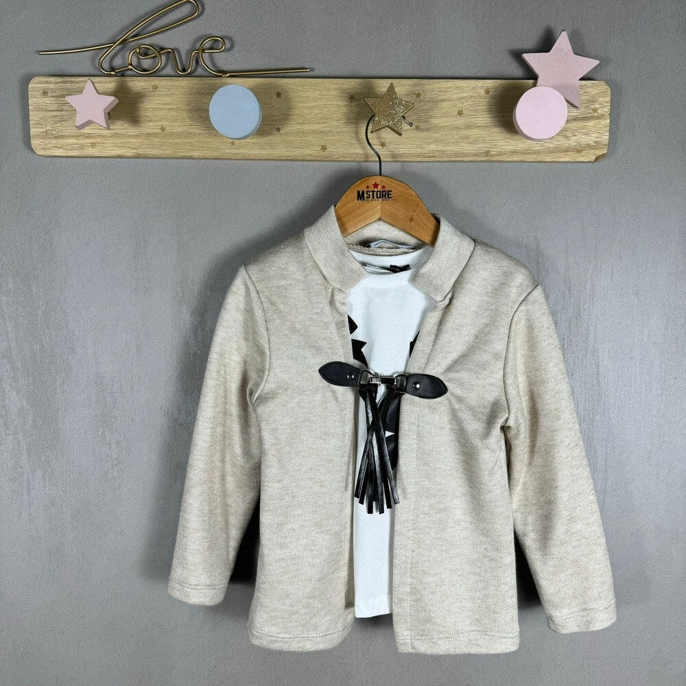 Cardigan + T-shirt Caldo cotone