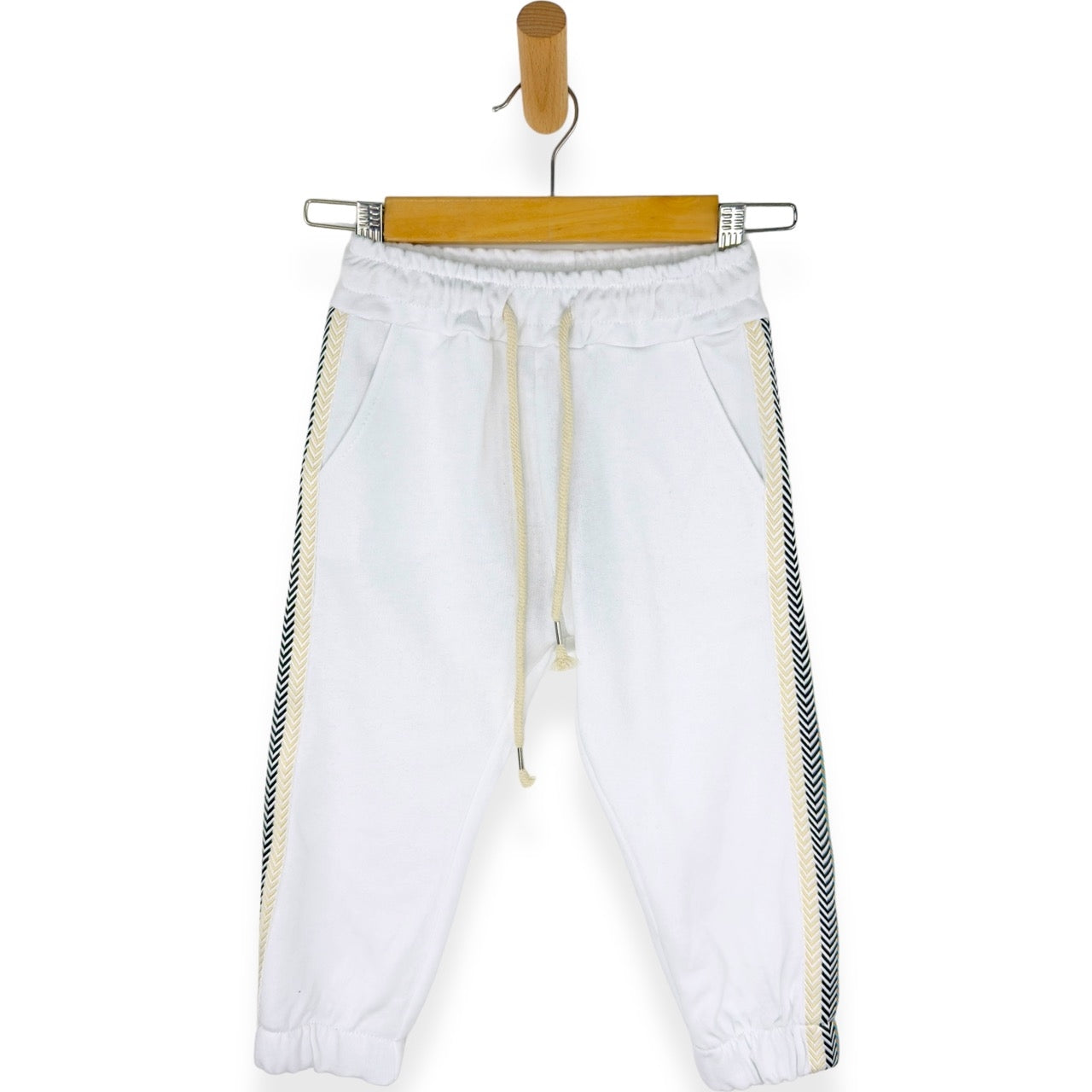 Pantalone Tuta Cotone Con Applicazione