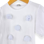 T-shirt fille avec applications