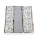 3 torchons en mousseline