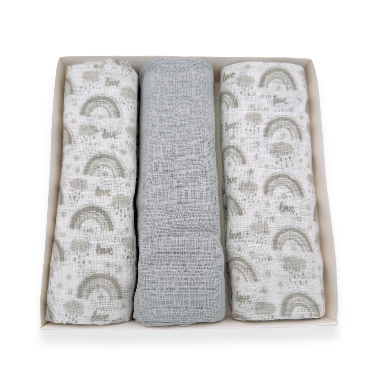 3 torchons en mousseline