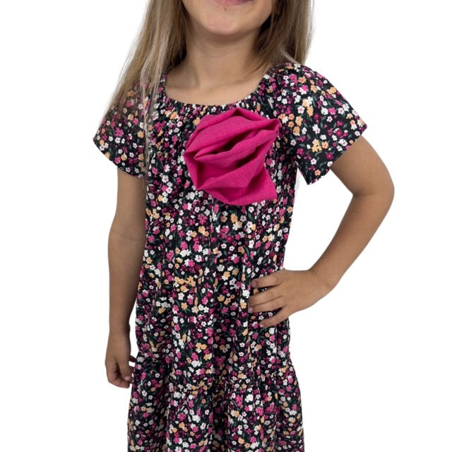 Robe fille avec rosace