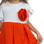 Robe fille avec rosace