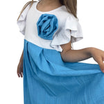 Robe fille avec rosace