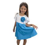 Robe fille avec rosace
