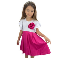 Robe fille avec rosace