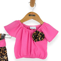 Ensemble imprimé animalier bébé fille