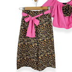 Tenue à imprimé animalier pour fille