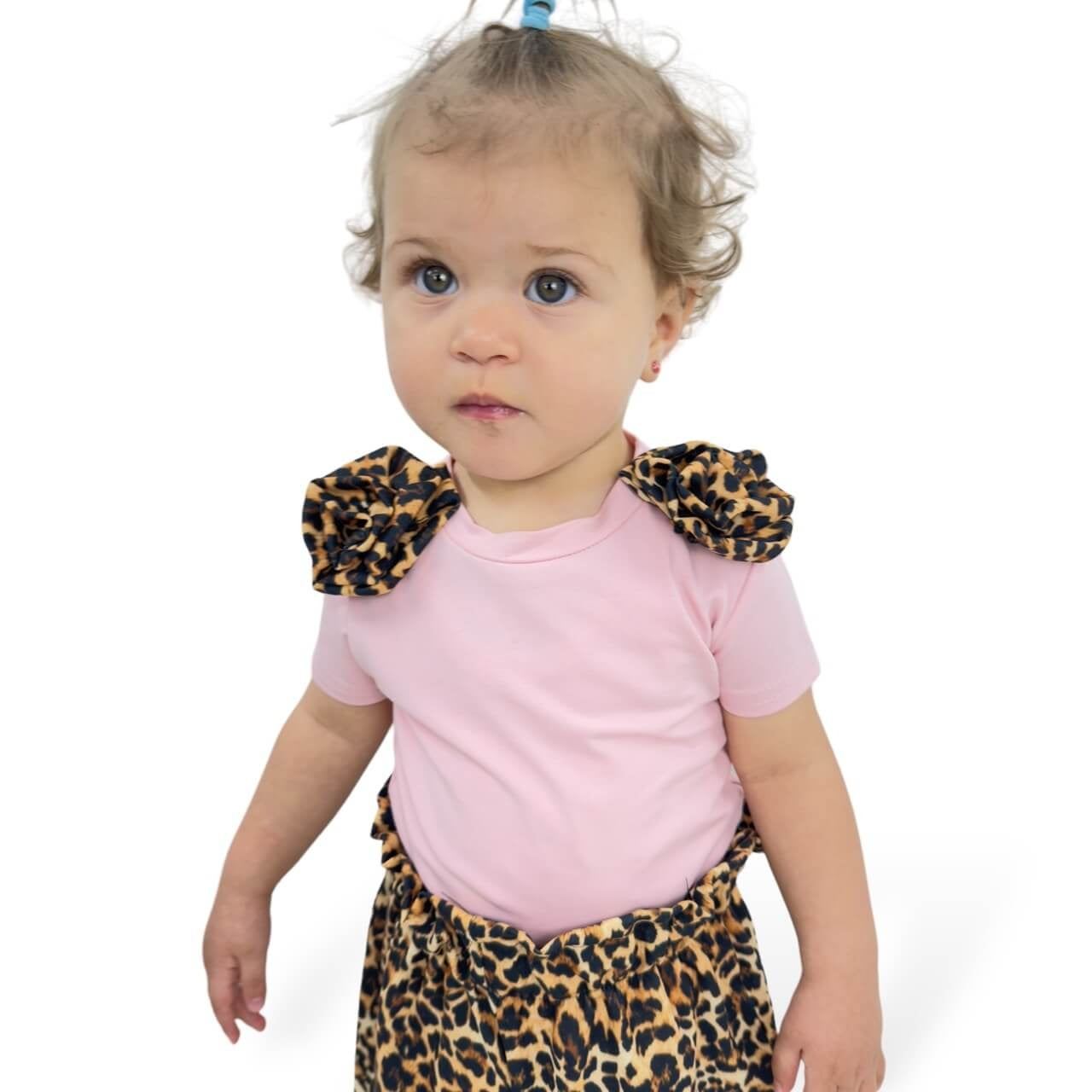 Ensemble imprimé animalier bébé fille