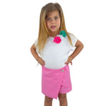 Short Fausse jupe pour fille 