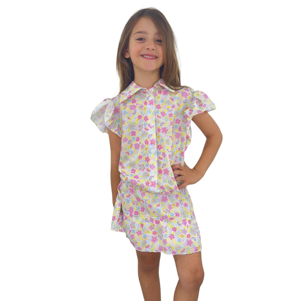 Robe à fleurs pour bébé fille