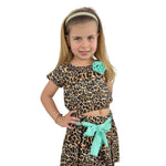 Ensemble imprimé animalier bébé fille
