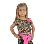 Ensemble imprimé animalier bébé fille
