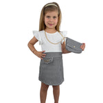 Robe petite fille avec sac à main