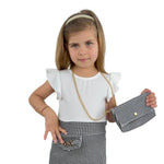 Robe petite fille avec sac à main