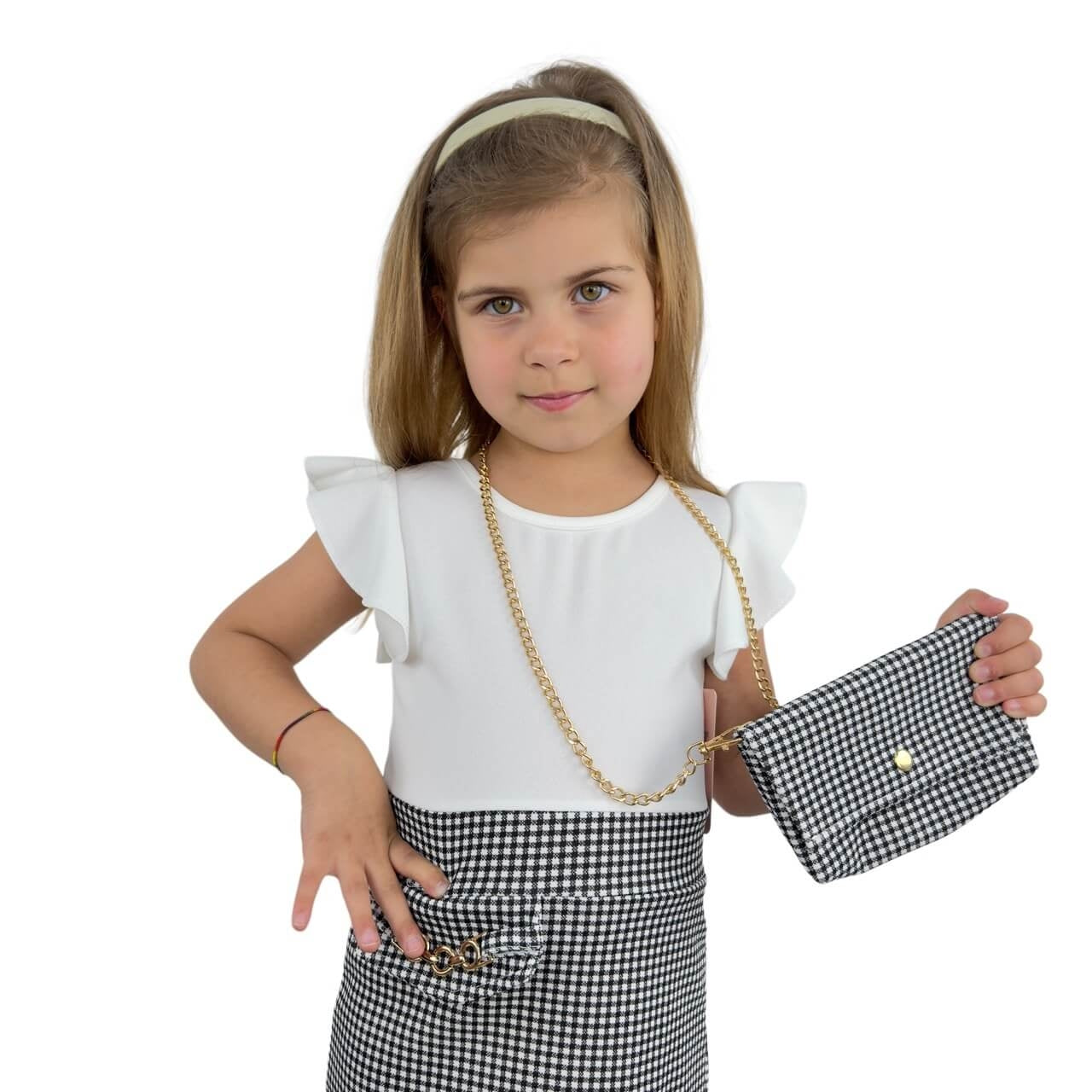 Robe petite fille avec sac à main