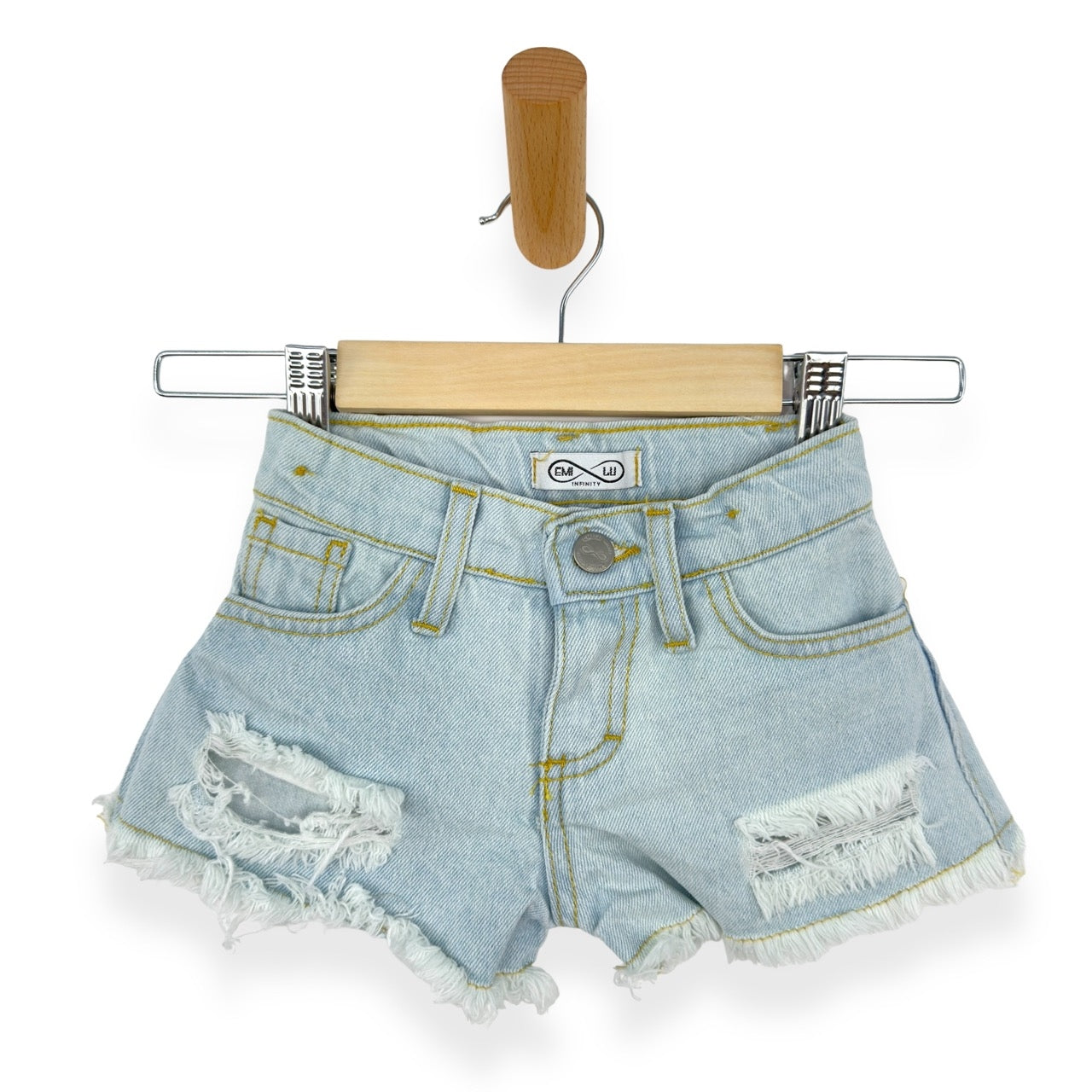 Short en jean bébé fille