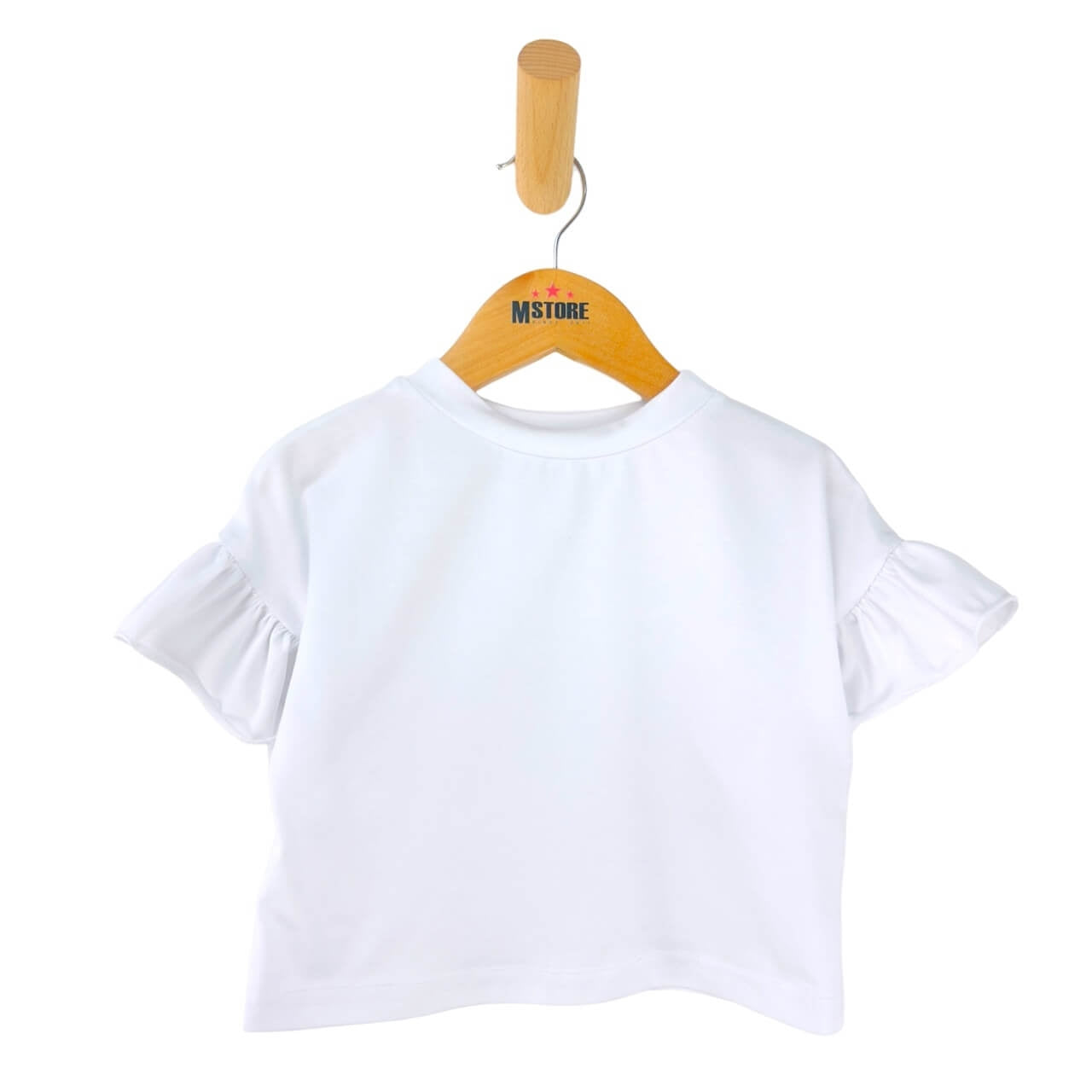 T-shirt fille manches bouffantes