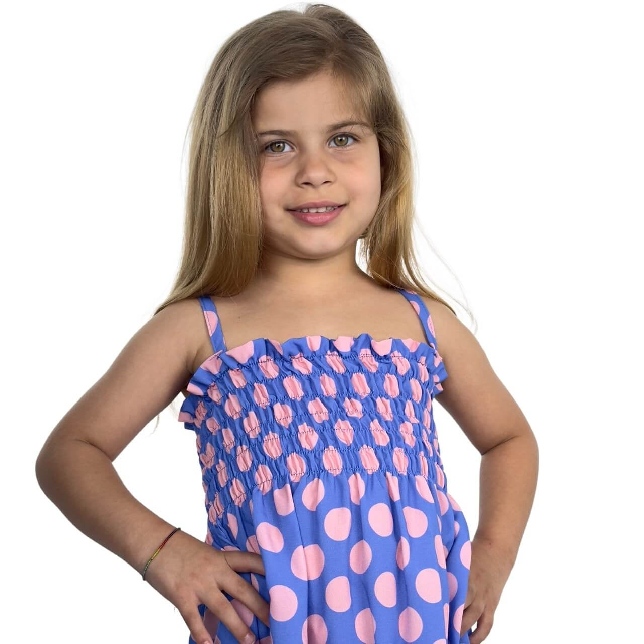 Robe à pois pour filles