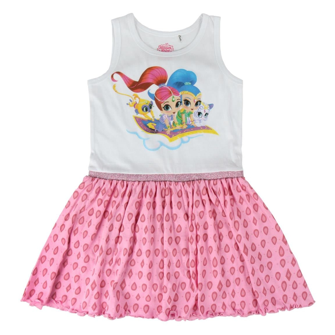 Robe en coton brillant scintillant pour fille