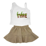 Tenue bébé fille en coton