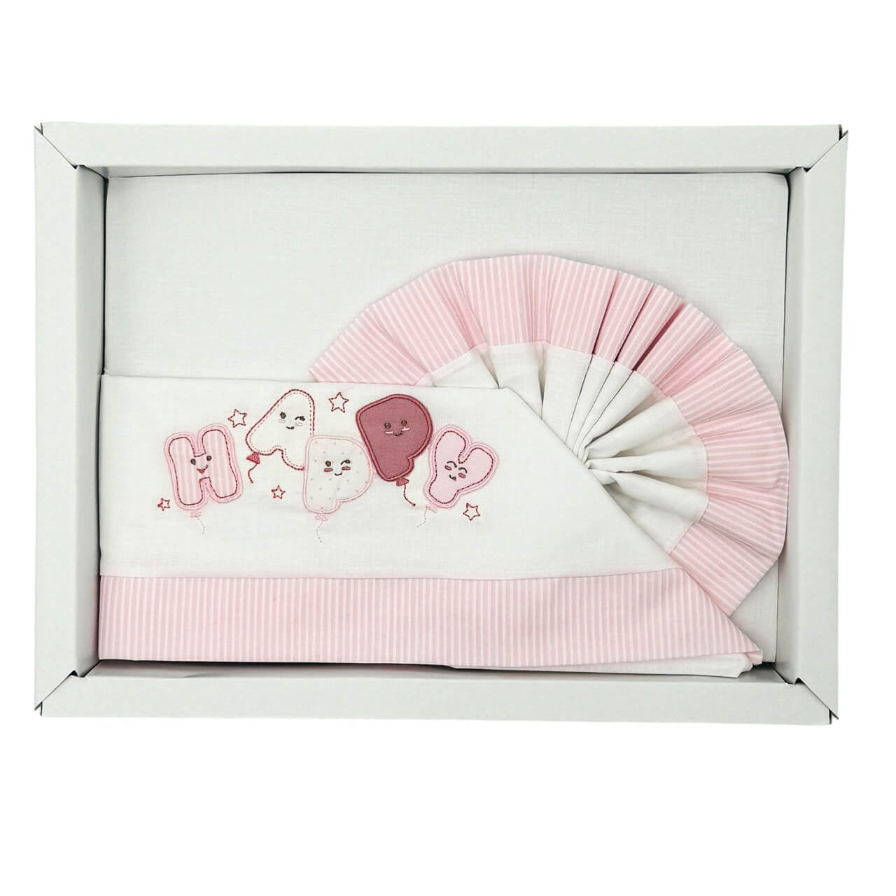 Ensemble berceau/lit pastel 100% coton