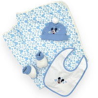 SET Disney bavoir, bonnet, chaussures et couverture