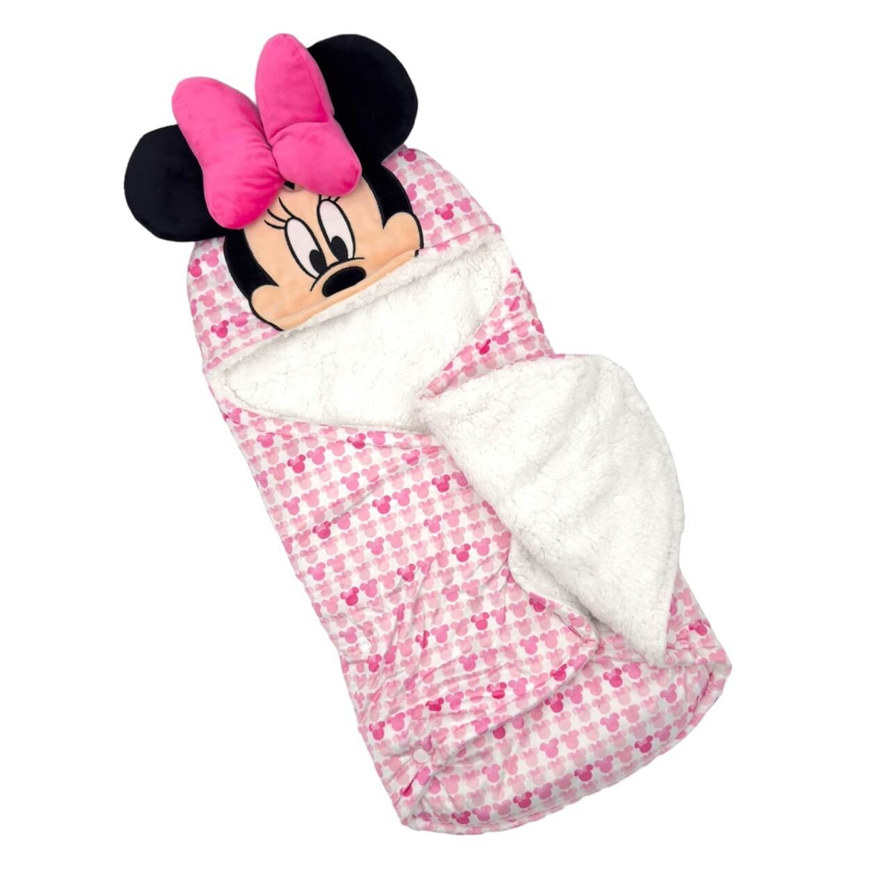 Sac de couchage Minnie Mouse en corail Disney