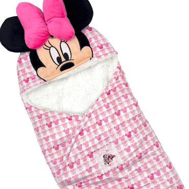 Sac de couchage Minnie Mouse en corail Disney