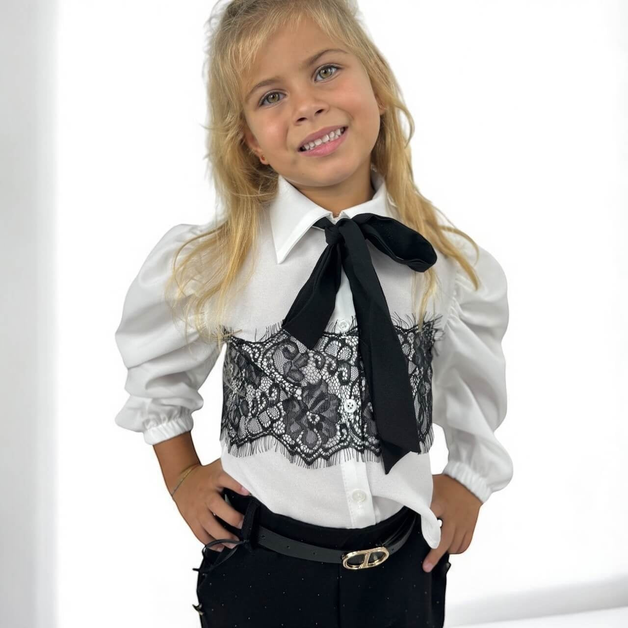 Camicia Merletto Bimba