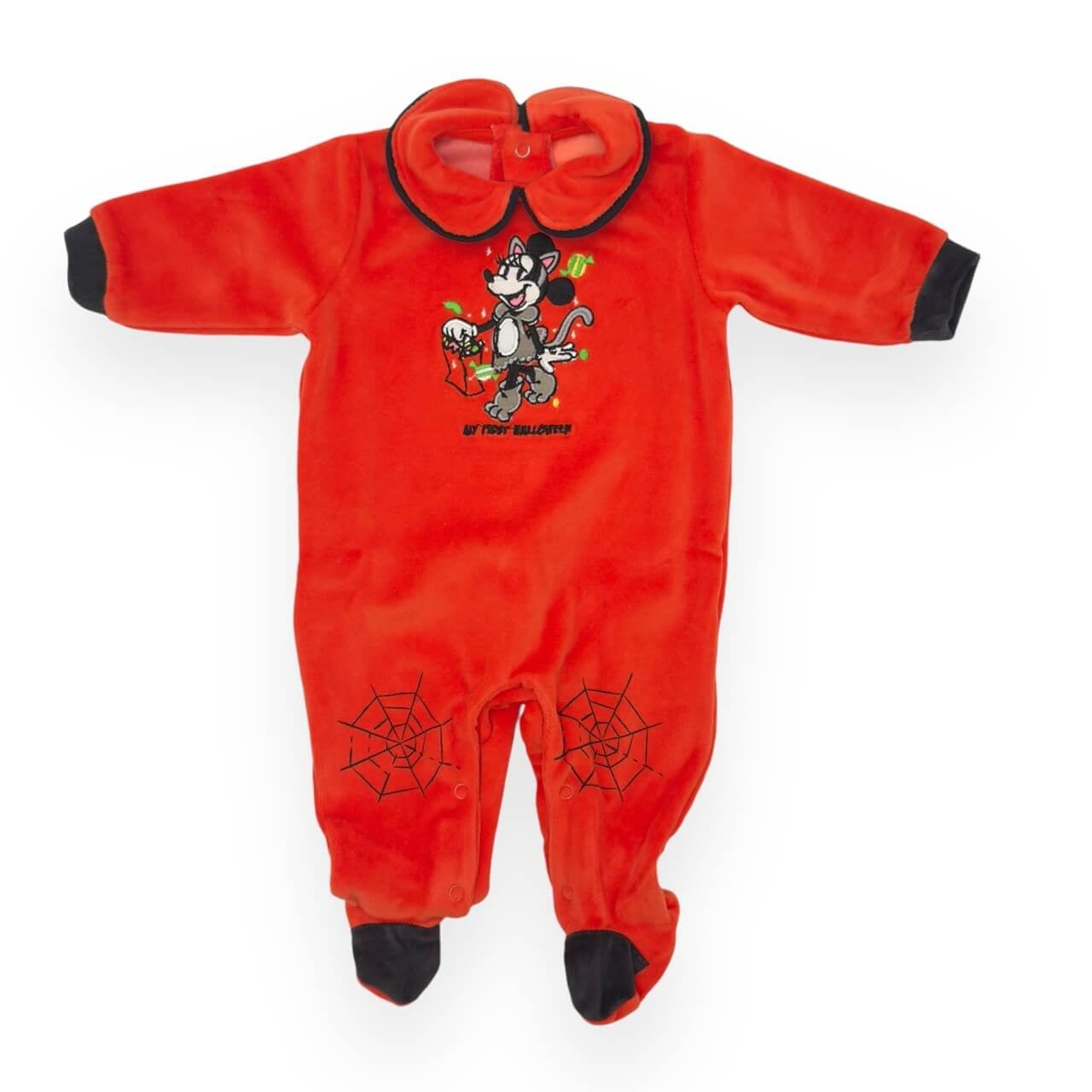 Grenouillère Minnie Disney Halloween en chenille