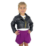 Completo Giubbotto in Eco-Pelle Bimba 3 Pezzi