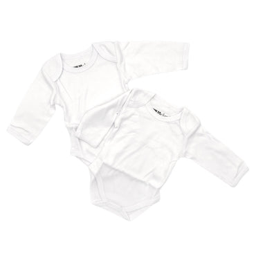 2 Body manches longues en coton blanc chaud Melanie