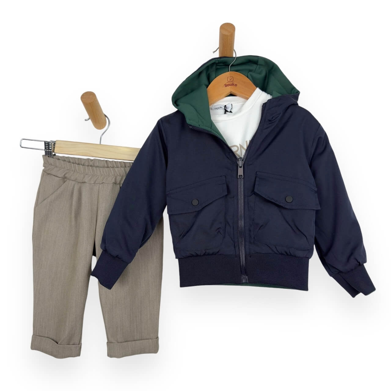 Tenue nouveau-né avec veste Dooble face