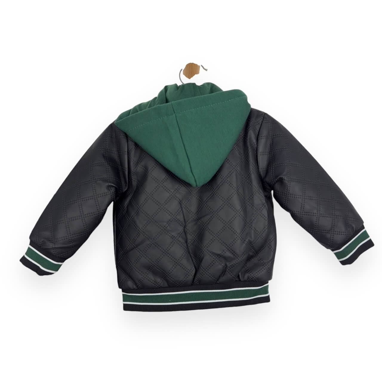 Tenue nouveau-né avec veste en éco-cuir