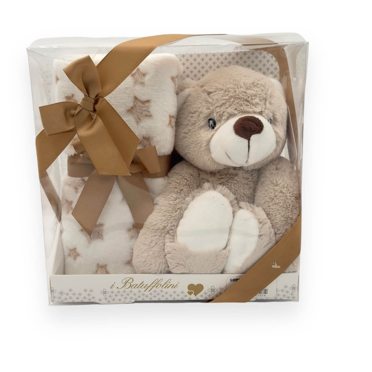 Poussette Batuffolini à carreaux avec marionnette 70x90 cm